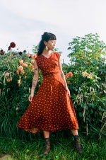 Xena Dress in Hazel Calico Flower