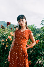 Xena Dress in Hazel Calico Flower