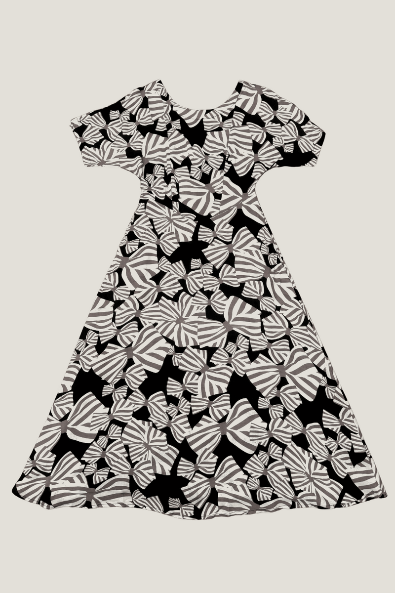 Bella Dress in Bow Tie Challis