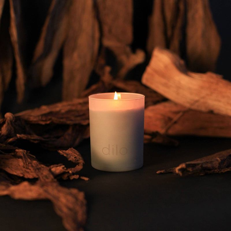 the collection tobacco cedar candle & larger spaces Wood Wick * TOBACCO CEDAR