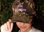 Free Palestine Camouflage Pink Trucker Baseball Cap