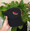 Palestinian Watermelon Embroidered Cotton Cap