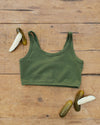 Longline Bra Pickled Green
