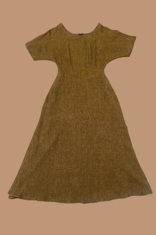 Bella Dress in Golden Checker