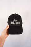 Black and White Free Palestine Baseball Cap