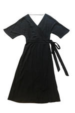 Diana Dress in Black Crepe