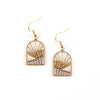 Sunrise Brass and Bead Earrings