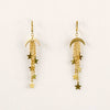 Moon and Star Dangle Earring