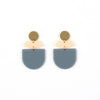 Short Shape Stack Post Earrings