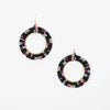 Circle with Square Hoop Earrings