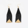 Delica Triangle with Gold Earrings