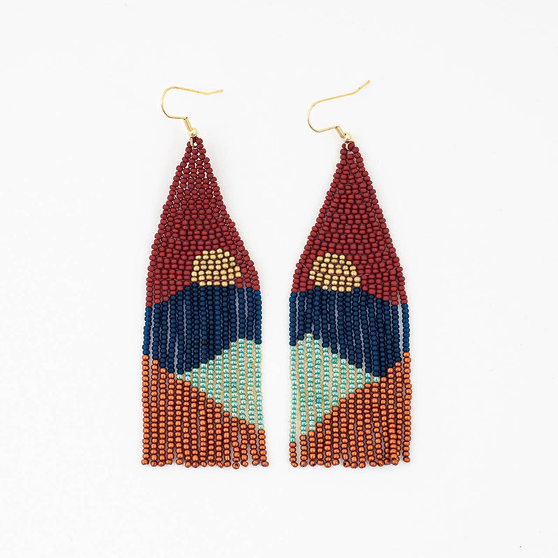 Vista Beaded Fringe Earring