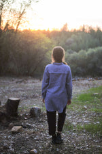 Cora Cover Up in Heatherd Stone Linen