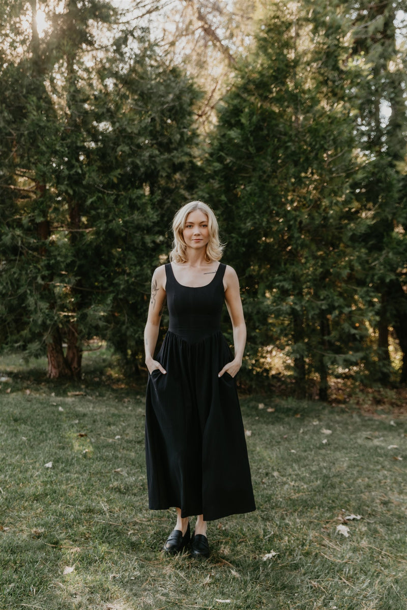 black long day dress Black Long Sleeve One Shoulder Maxi Dress
