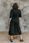 Tyrah Dress in Black Challis