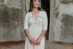 Tyrah Dress in Oat Linen