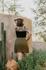Minnie Top in Black Cotton Knit