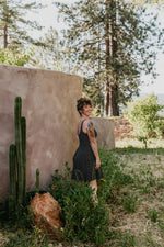 Delana Dress in Black and White Polka Dot