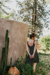 Delana Dress in Black and White Polka Dot