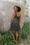Delana Dress in Black and White Polka Dot