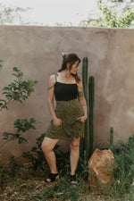 Minnie Top in Black Cotton Knit