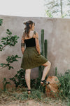 Minnie Top in Black Cotton Knit