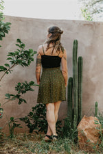 Minnie Top in Black Cotton Knit