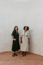 Tyrah Dress in Oat Linen
