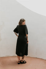 Tyrah Dress in Black Challis
