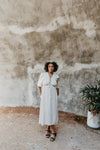 Tyrah Dress in Oat Linen