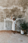 Tyrah Dress in Oat Linen