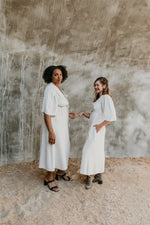 Tyrah Dress in Oat Linen
