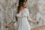 Tyrah Dress in Oat Linen