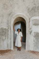 Tyrah Dress in Oat Linen
