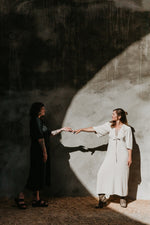 Tyrah Dress in Oat Linen