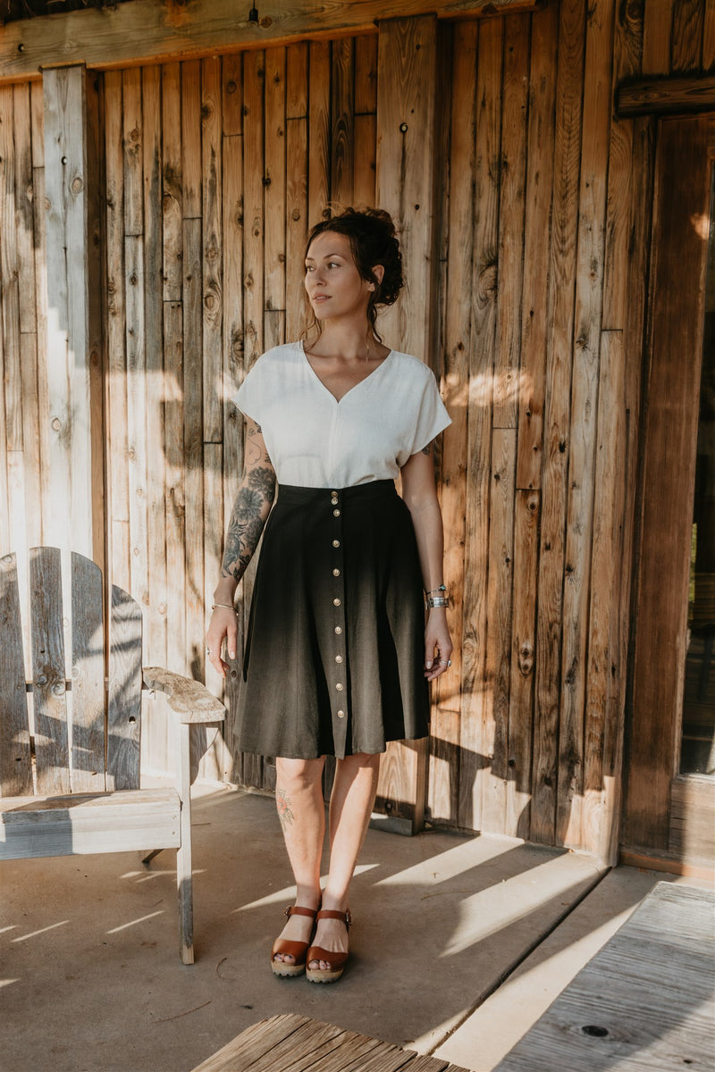 Dolman Top in Oat Irish Linen – Field Day