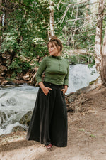 Rue Pants in Black Linen