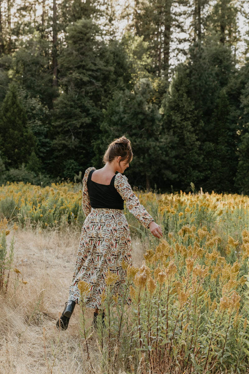 Rue Skirt in Cotton Tarot