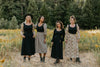 Elizabeth Top in Black on Gingham Cotton