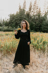 Rue Skirt in Black Crepe