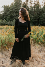 Rue Skirt in Black Crepe