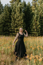 Rue Skirt in Black Crepe