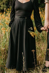 Rue Skirt in Black Crepe
