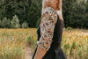 Elizabeth Top in Black on Tarot Cotton