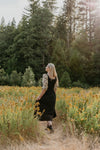 Elizabeth Top in Black on Tarot Cotton