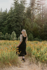 Elizabeth Top in Black on Tarot Cotton