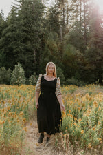 Rue Skirt in Black Crepe