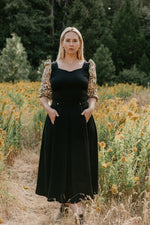 Rue Skirt in Black Crepe