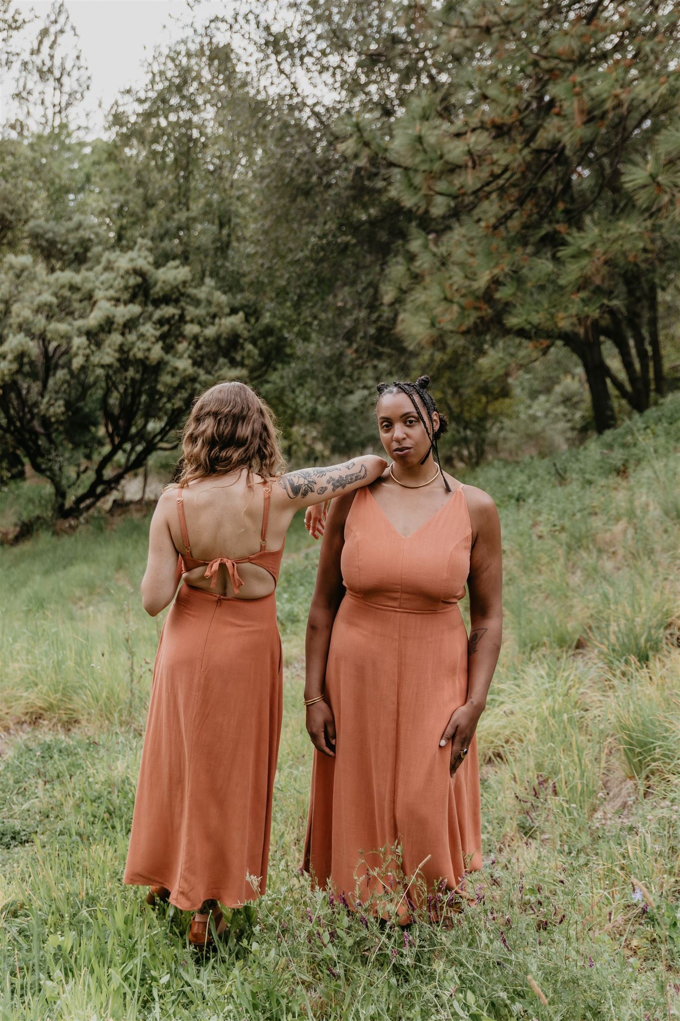 Meadow Dress in Ochre Irish Linen XS Meadow Dress in Ochre Irish Linen XS