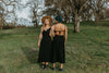 Meadow Dress in Black Challis